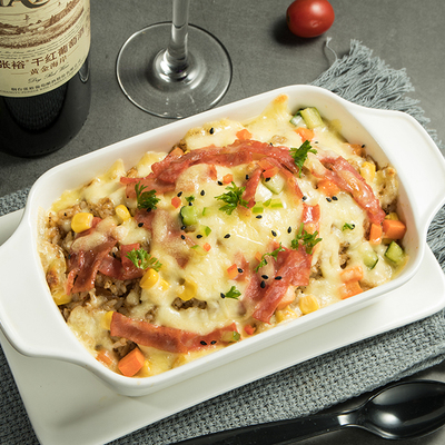 培根火腿焗饭